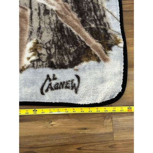 Al Agnew Winter Mountain‎ Deer Wall Art Tapestry Throw Blanket Cabincore Hunting - Picture 7 of 10